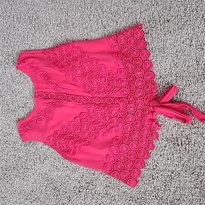 Lace Trim Cropped Tank